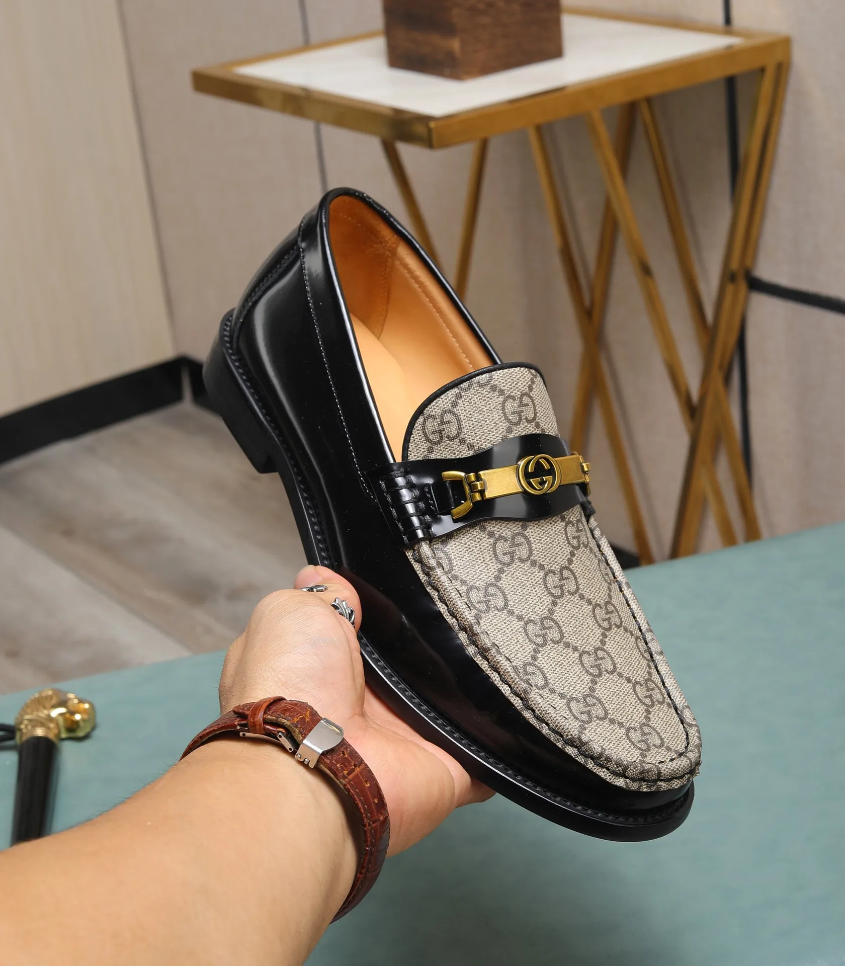 Men's shoes 💰580 📛📛Original (water-dyed cow lining) Gucci GUCCI official website formal shoes 🌀 Italian 🇮🇹 imported cowhide ➕ top imported water-dyed cowhide lining 💋 fine handmade original bottom, the real thing looks better when photographed in person Standard size 38-44